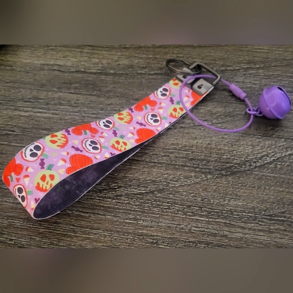 Disney Inspired Halloween Key Fob Wristlet - Picture 3 of 5